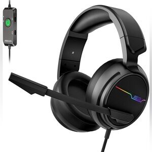 Jeecoo 7.1 Surround Sound Gaming headset with soft ear pads. New in box.
